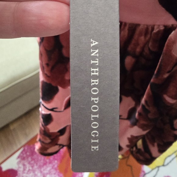 Floral Velvet Dress in Pink Combo - Picture 8 of 11